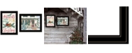 Trendy Decor 4U Come Home for Christmas 2-Piece Vignette by Cindy Jacobs and Richard Cowdrey, Black Frame, 15" x 19"